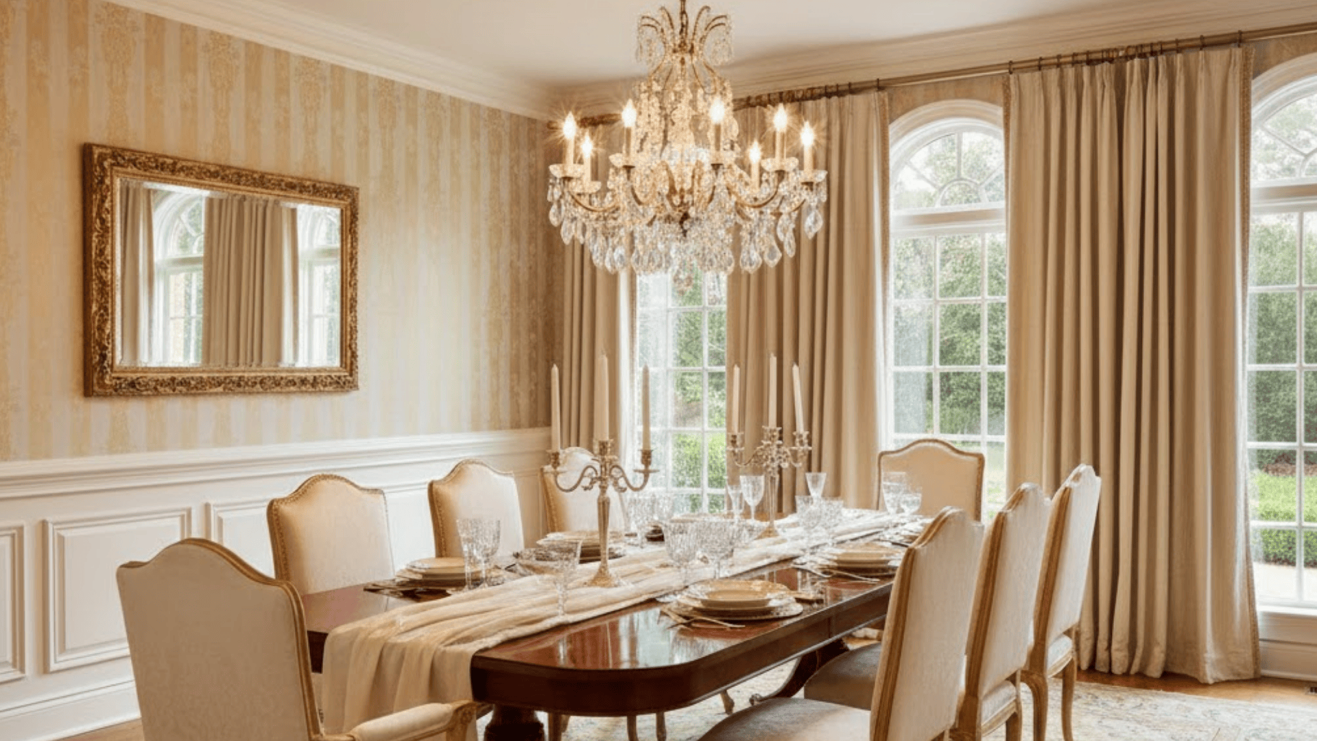 Wainscoting Plus Wallpaper Layered Look