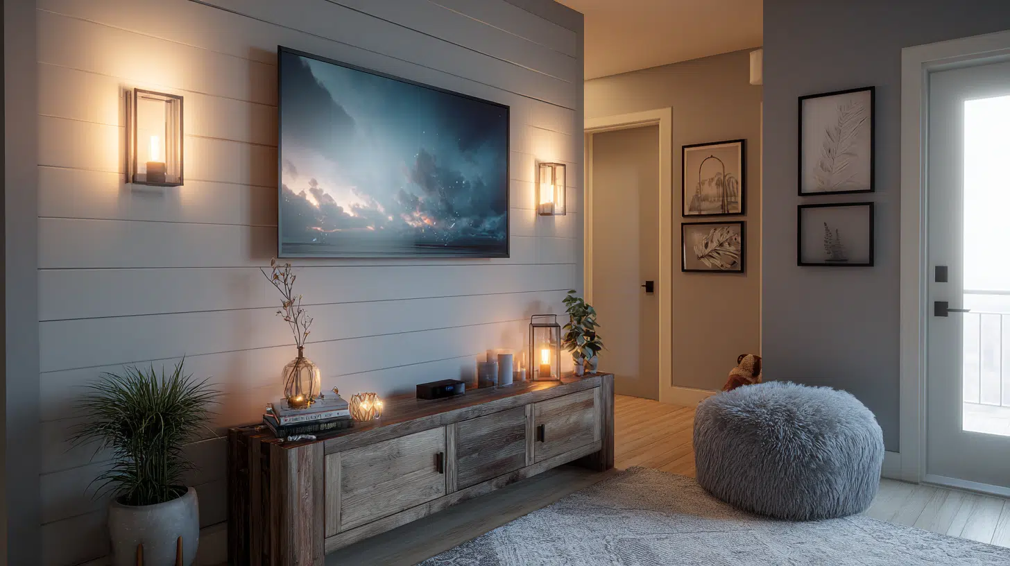 Wall-Sconces-For-Ambient-Lighting-Beside-Tv-Stand