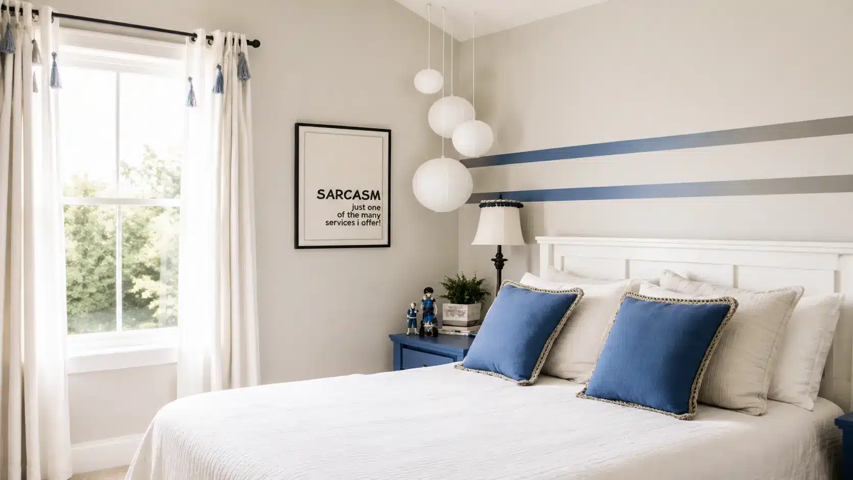 Agreeable Gray SW 7029 paint in bedroom